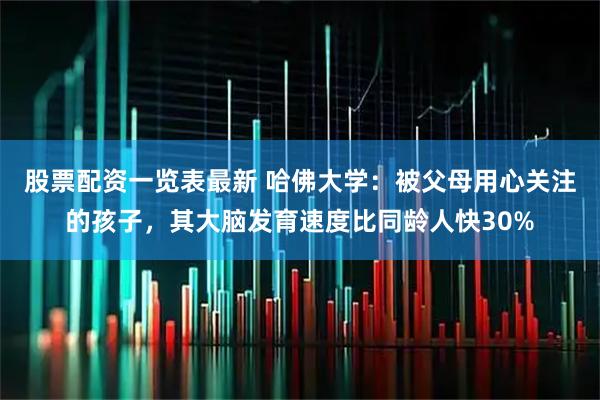 股票配资一览表最新 哈佛大学：被父母用心关注的孩子，其大脑发育速度比同龄人快30%